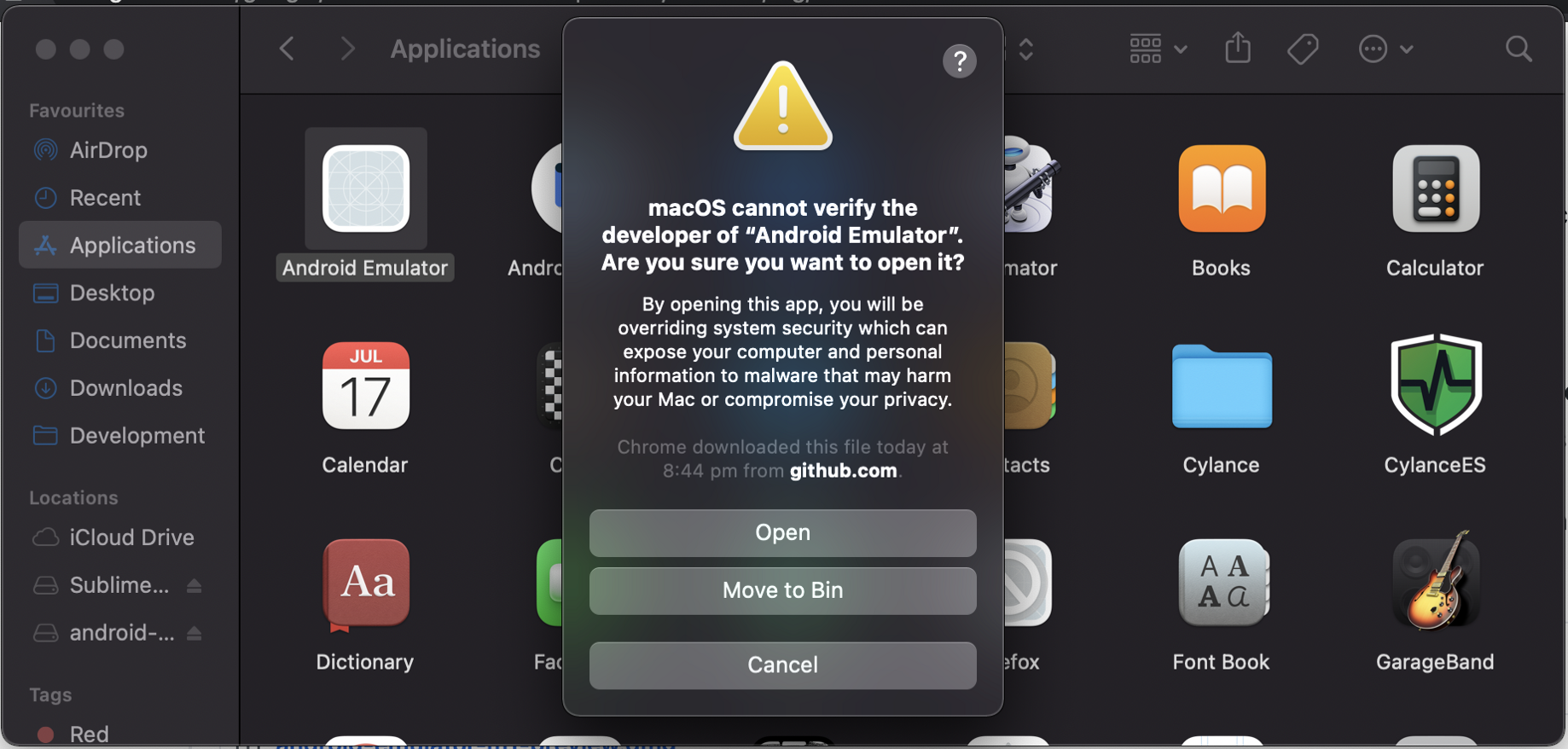 andriod screen emulator mac